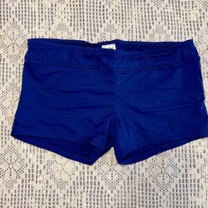 Mossimo Bikini Bottom Boy Short Women's Athletic Shorts in Navy Size M